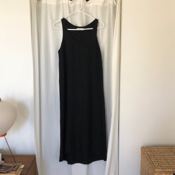 RACHEL CRAVEN black linen tank dress size small — worn once! - Picture 1 of 10